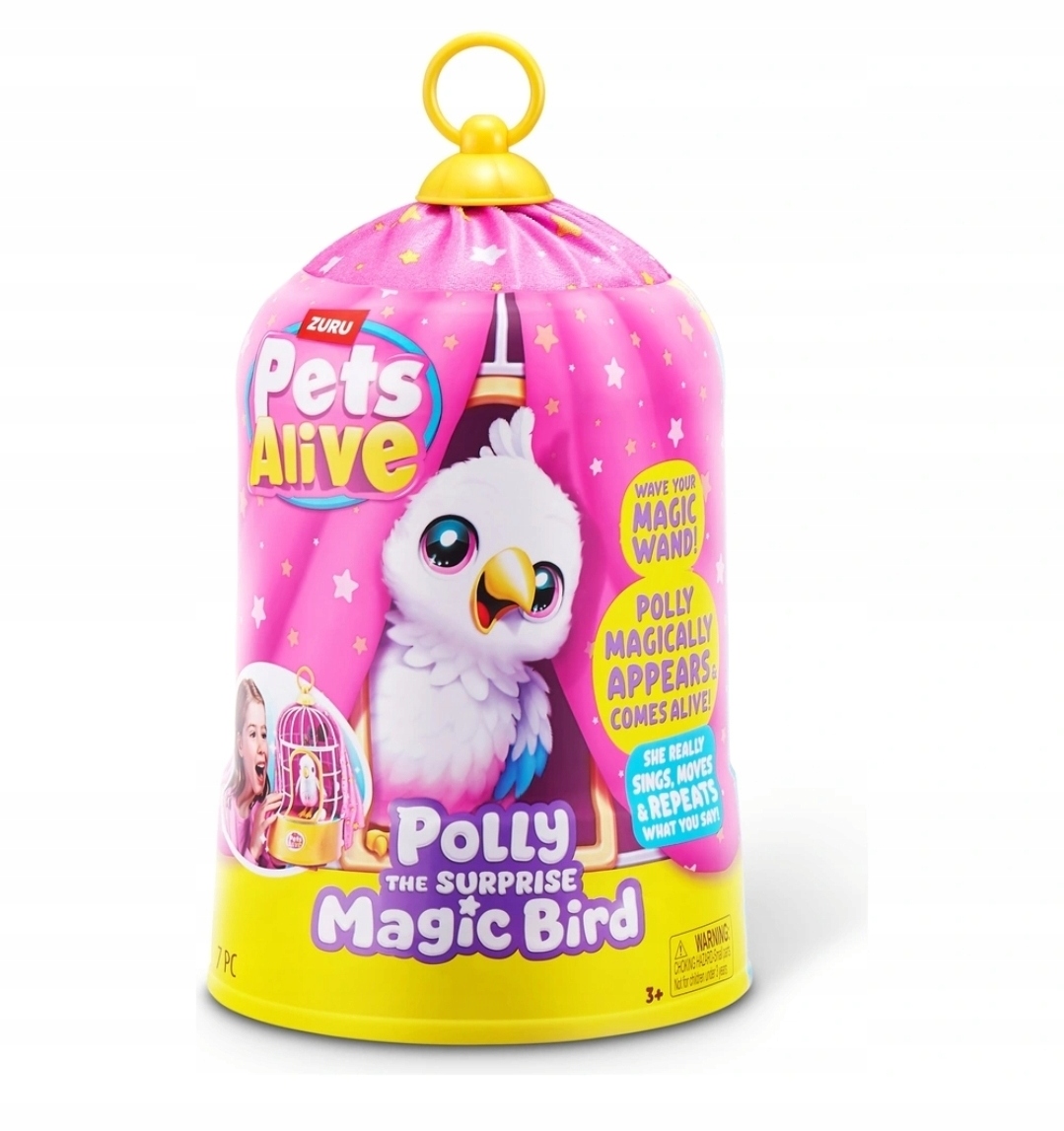 Zuru Pets Alive Polly Interaktywny Magiczny Ptaszek Papuga Interaktywna