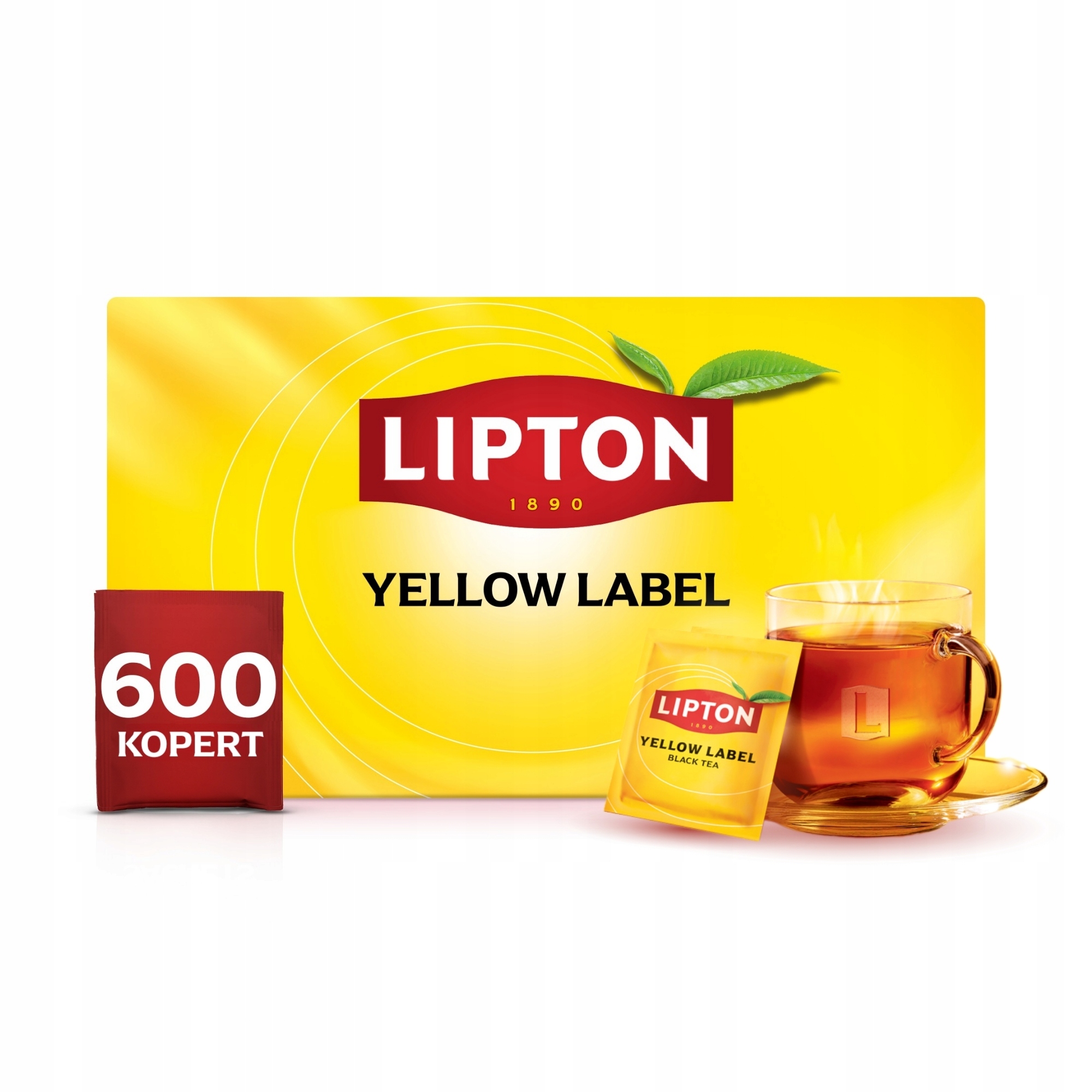 Lipton Herbata czarna ekspresowa Yellow Label 600 kopert 1080 g