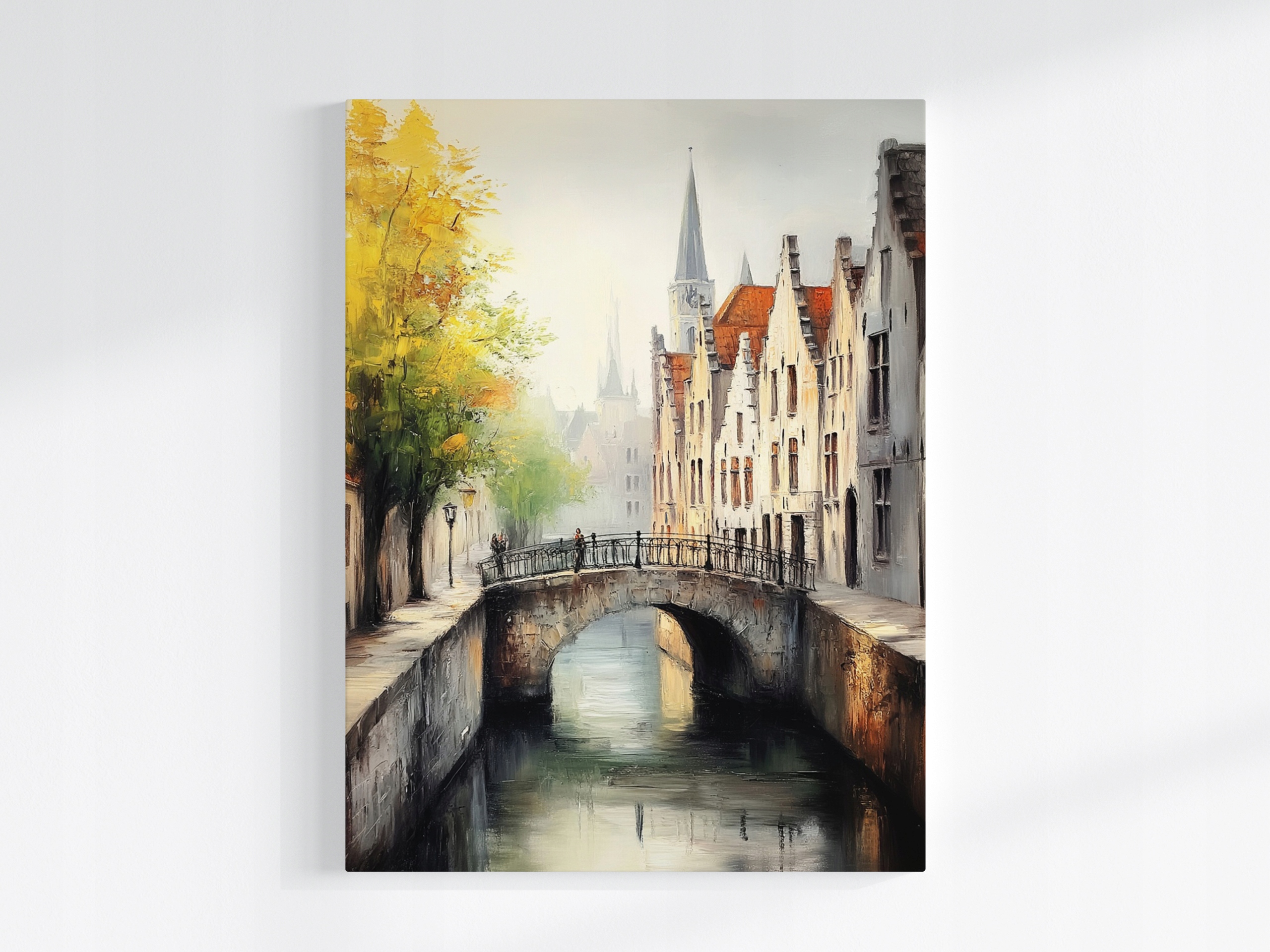 Obraz Na Plátně Canvas Město Staré Město Památka Belgie Gandawa Mlha 75x100