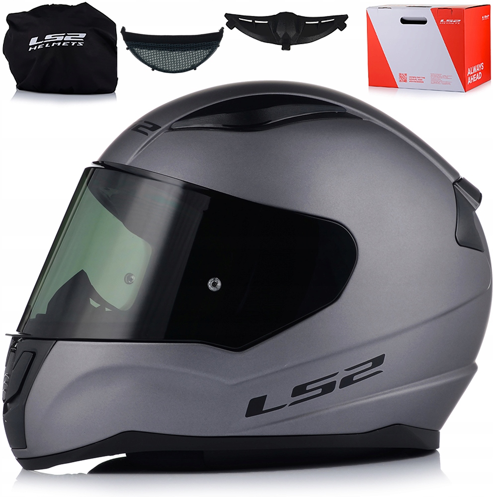 Motocyklová Prilba LS2 FF353 Rapid II Solid Šedá Matná Tónované Sklo