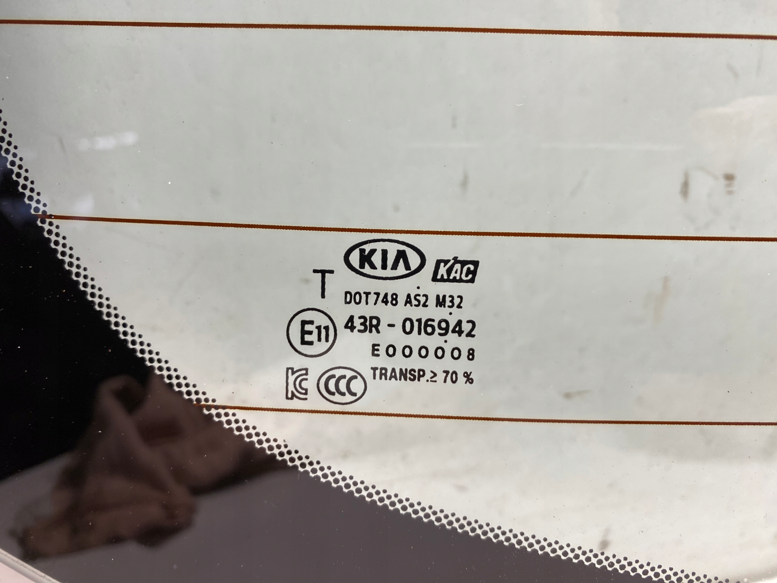 KIA RIO IV V window rear part rear bonnet boot 17-24