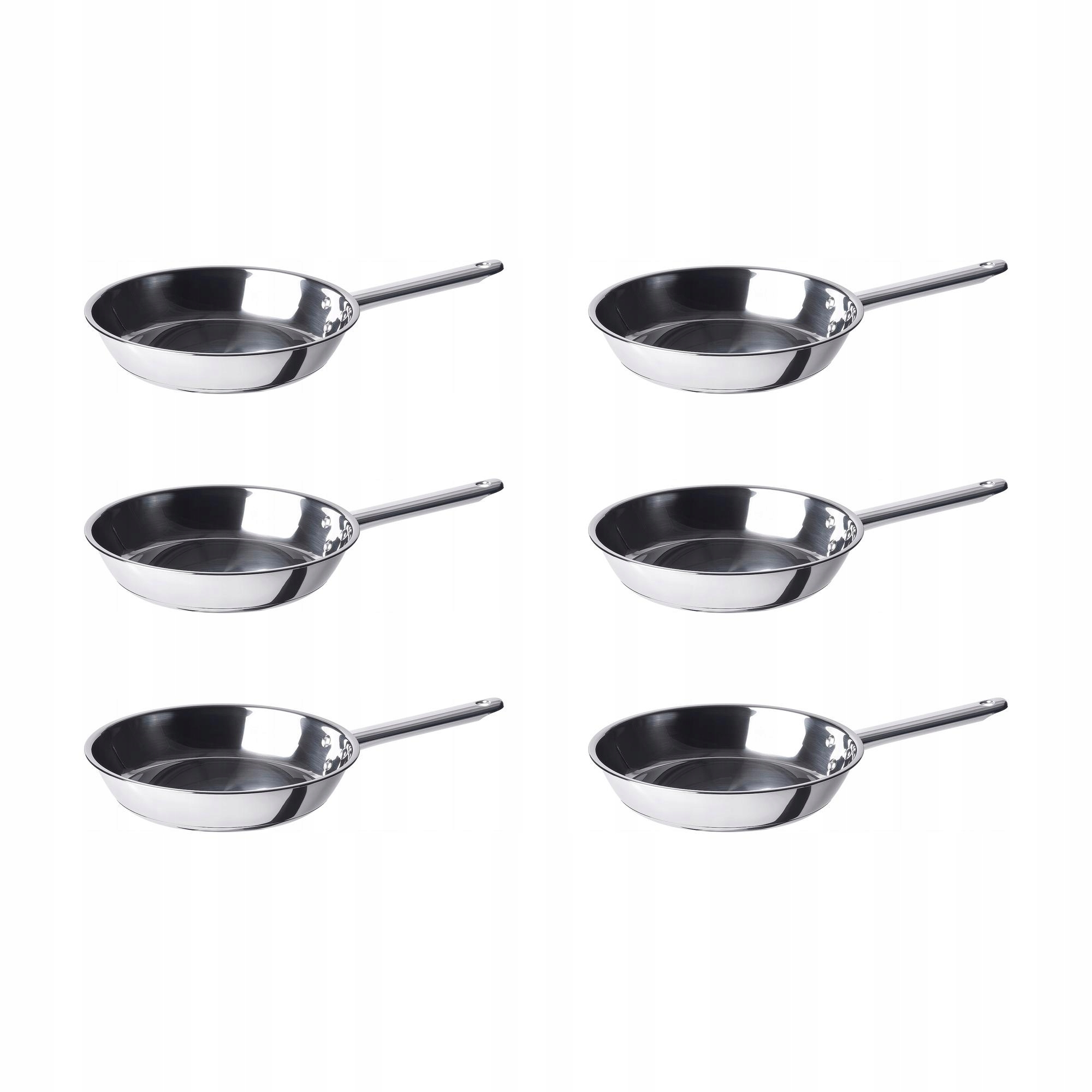 6 szt. Patelnia Ikea 365 stal nierdzewna 24 cm uniwersalna kuchnia