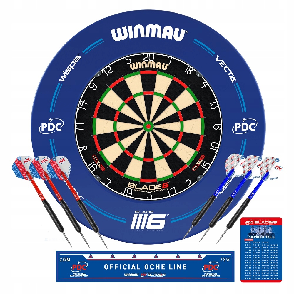 Winmau blade 6 Ring+ 6 lotek (zestaw)