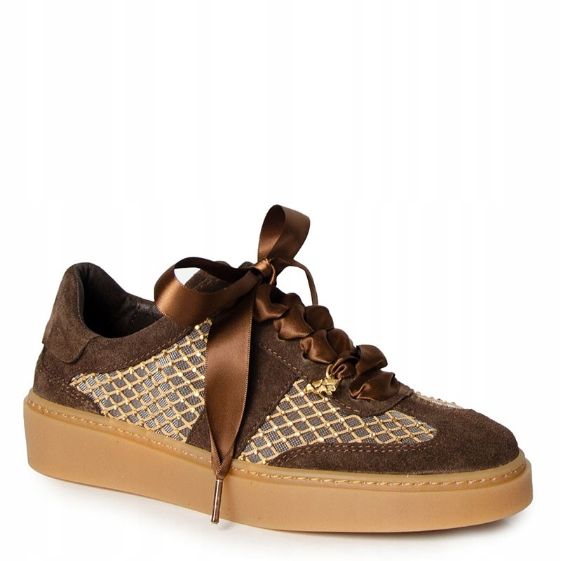 Karino 5938 Hnědé Kožené Tenisky 36