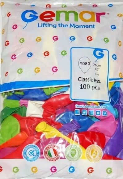 Balony Ge.Ma.R. G90 pastel 10