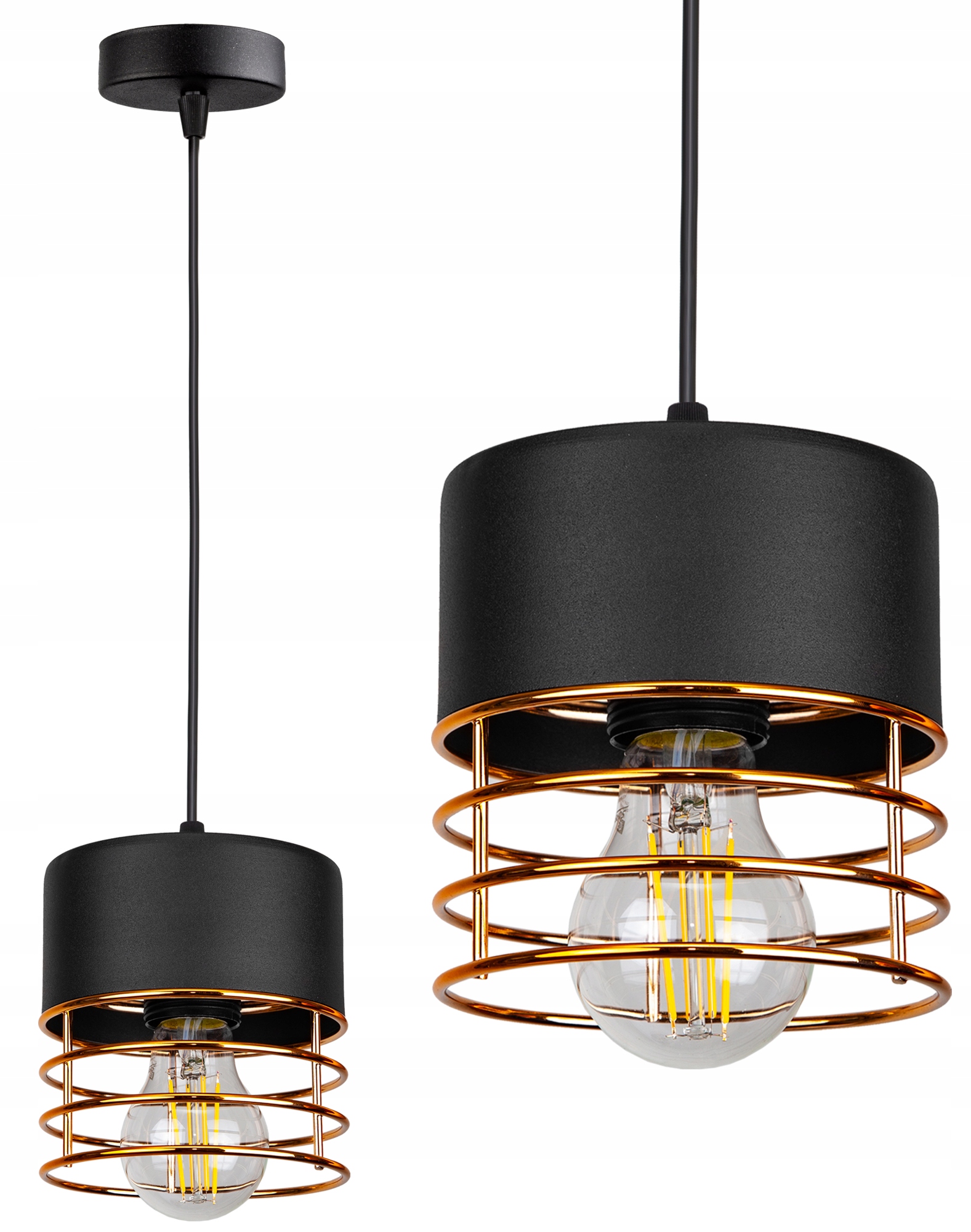 

Lampa Sufitowa Plafon Żyrandol Loft Edison Led