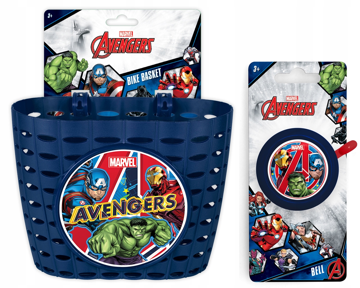 

Koszyczek Rowerowy Dzwonek Na Kierownicę Avengers