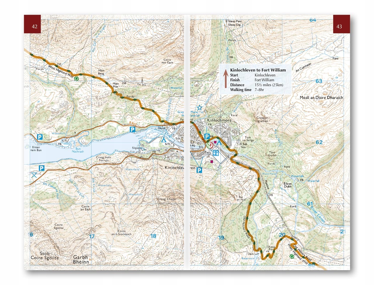 West Highland Way Map Booklet mapa / atlas 1:25 000 CICERONE 2024 Tytuł West Highland Way Map Booklet: 1:25,000 OS Route Mapping