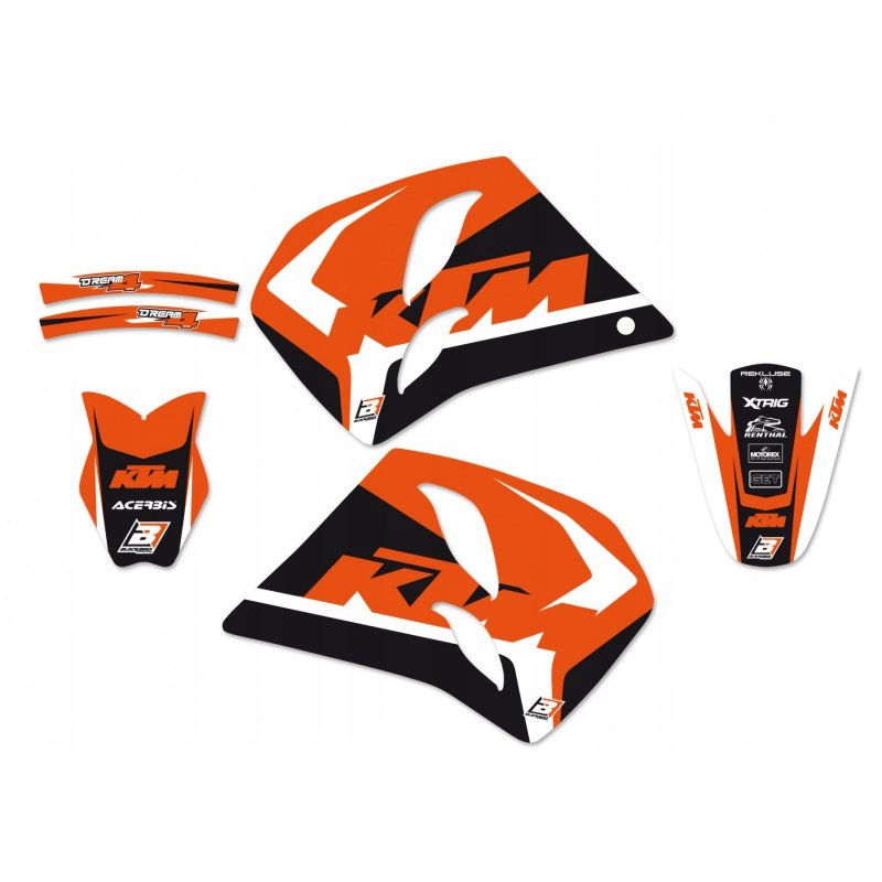 Sada Nálepiek (oklein) Ktm 2T 93-97 (2 Stroke All Models) Dream 4