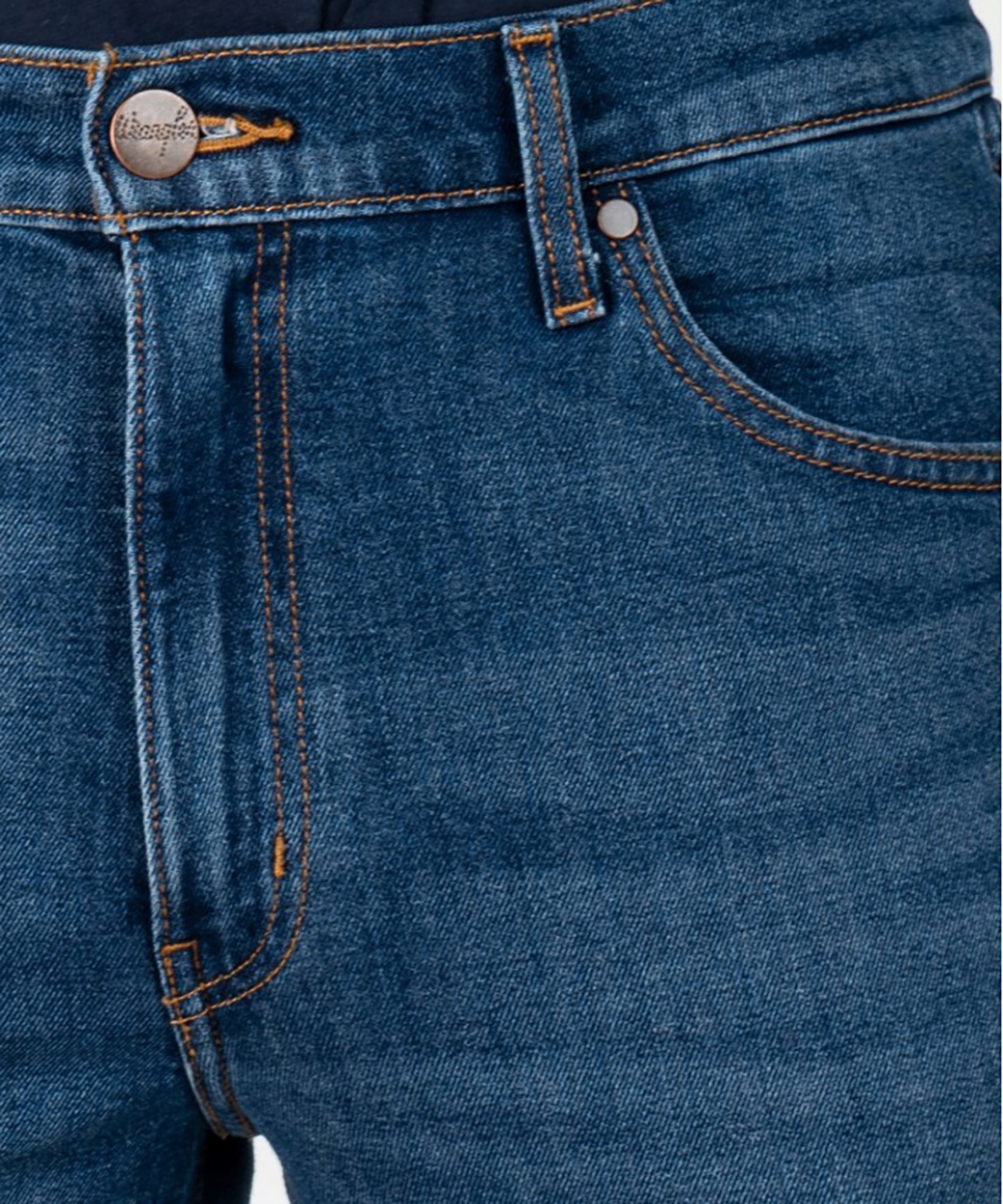 Wrangler LARSTON SLIM Louie Louie SUPER WYTARTY CIEMNY DżINS W34 L32 Rozmiar 34/32