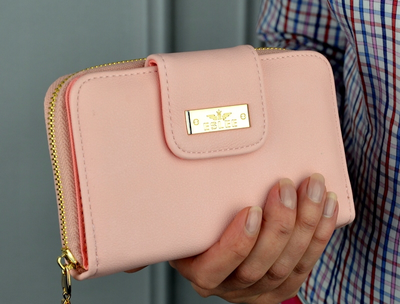 PORTFEL DAMSKI PODWÓJNY NA ZAMEK Płeć kobieta