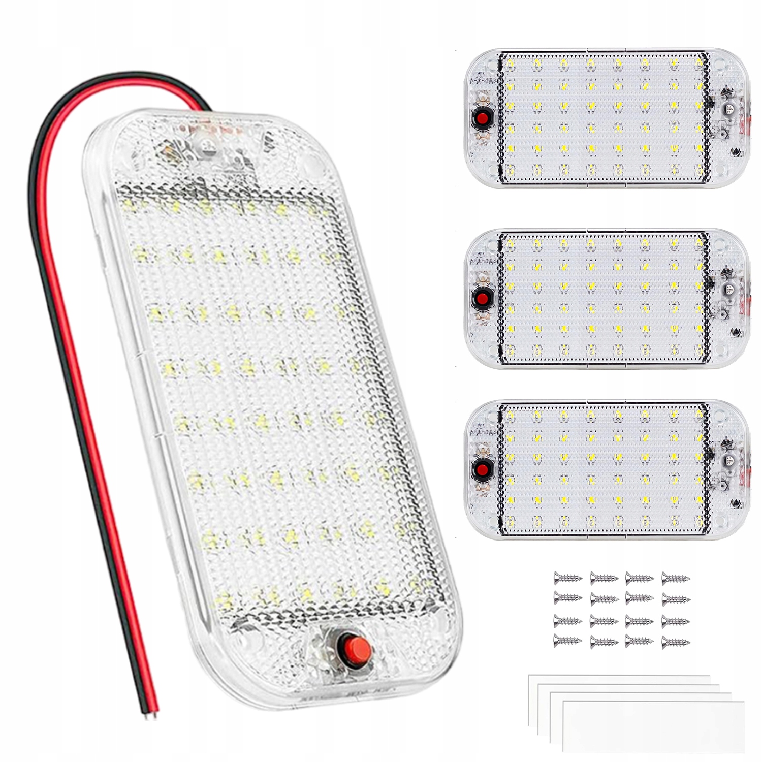 4X ЛАМПА 48 LED ДОПОЛНИТЕЛЬНОЕ ОСВЕЩЕНИЕ ЛОДКА ЯХТА RV TIR BUS И Т. Д. 12V