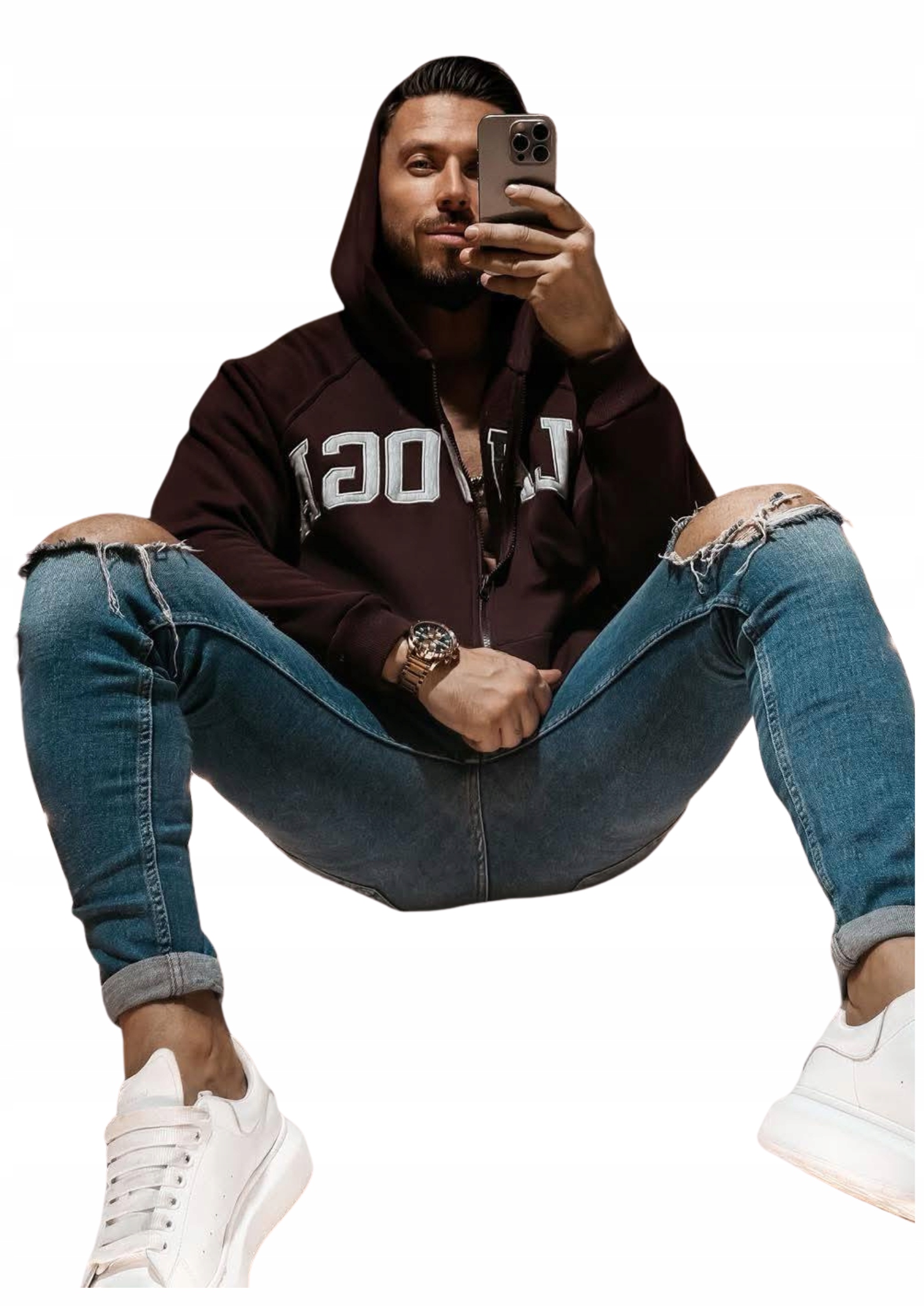 Pánská mikina Iris Men O La Voga švestka M