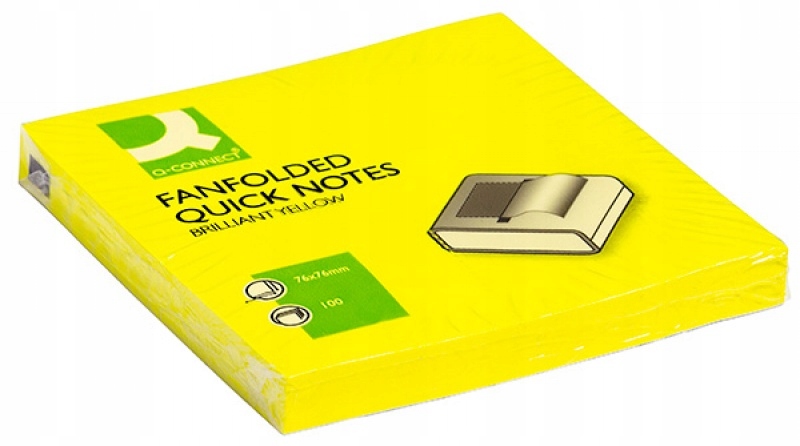 

Bloczek samoprzylepny neon żółty karteczki notes