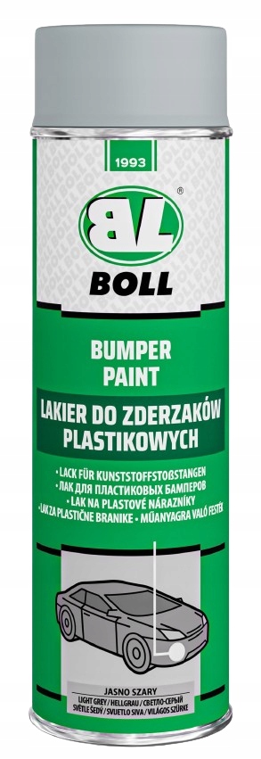 Boll Lakier Zderzaków Jasno Szary 0,5L plastikowych Spray szybkoschnący