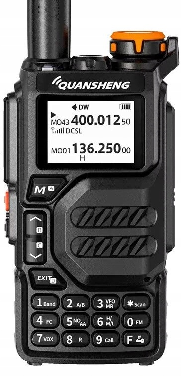 Quansheng UV - K5 портативный двухдиапазонный радиоприемник VHF/UHF сканер 50-600 МГц
