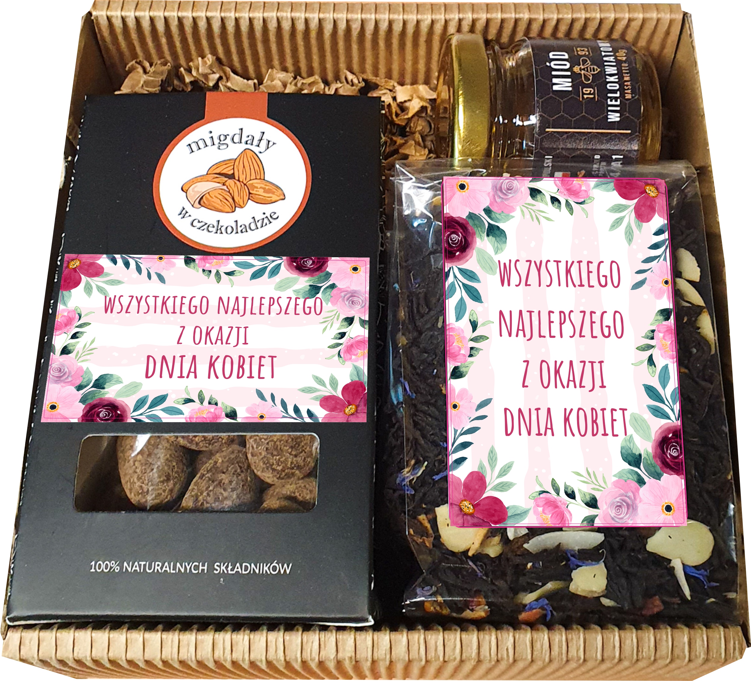Czekolada Miód Herbata Zestaw Dzień Kobiet