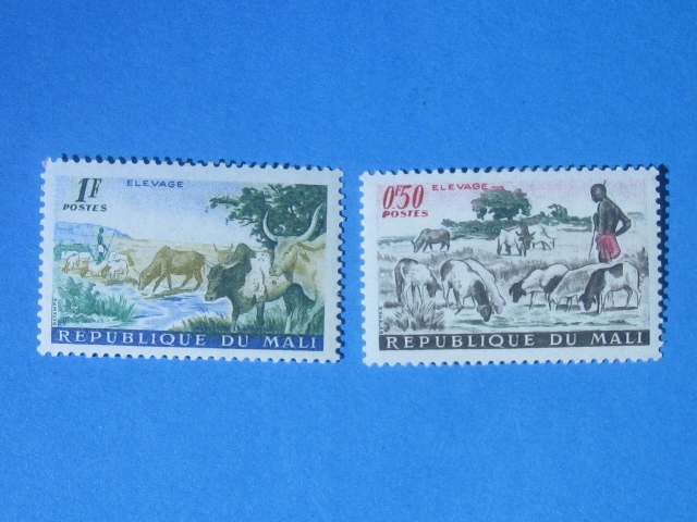 2 Znaczki Mali czyste