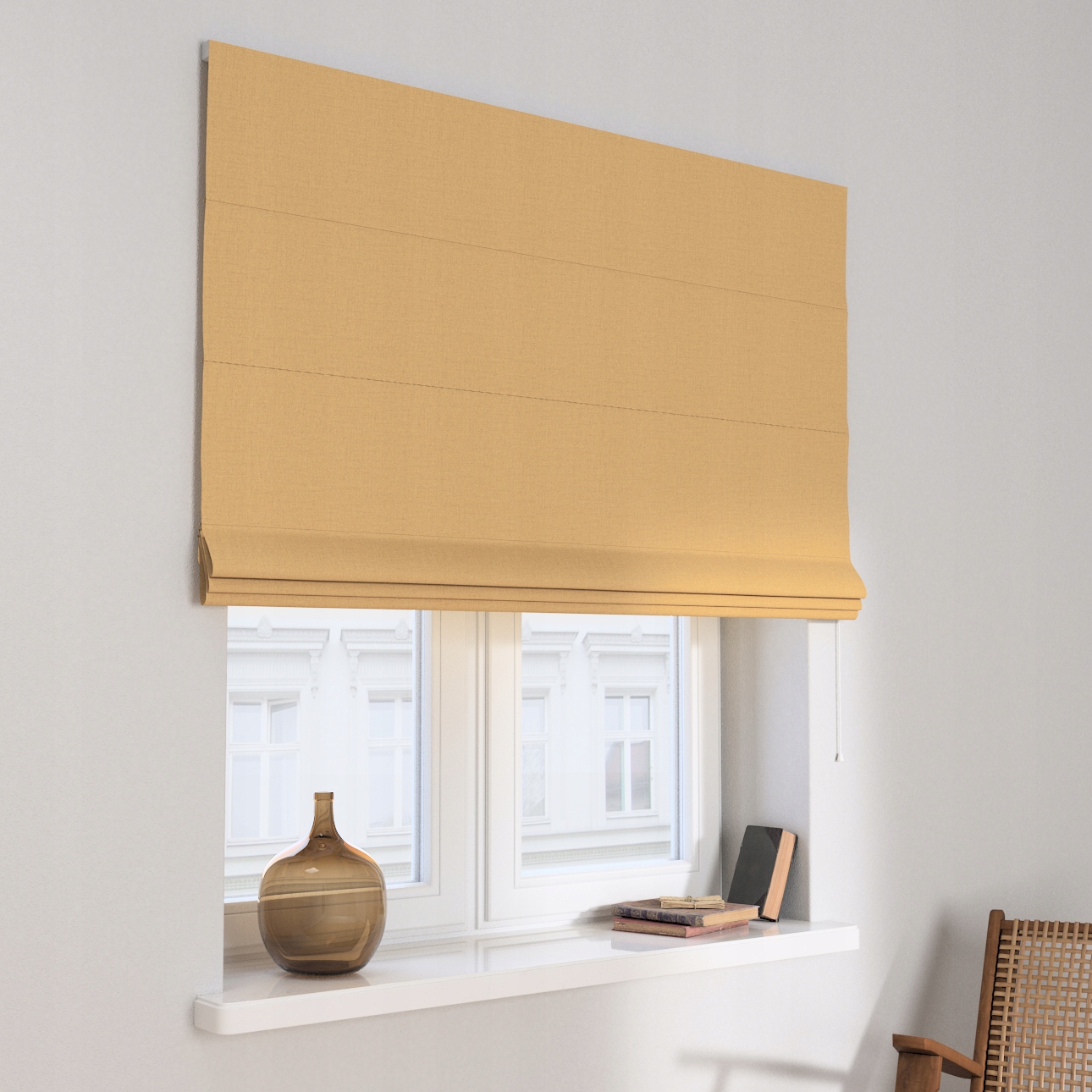 Hotová římská roleta Capri 120 x 160 cm oranžová