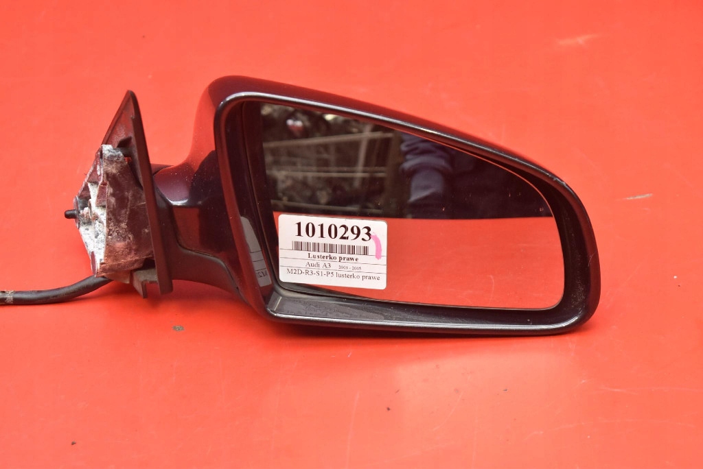 mirror right LZ7L EU 010754 AUDI A3 8P 03-05 5 PIN