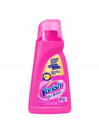 3X Vanish Oxi Action Pink Tekutý odstraňovač skvrn na barvy Neodbarvuje 1 l