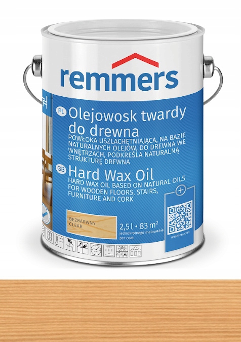 Remmers Hartwachs Ol Olej na dřevěné podlahy 2,5L