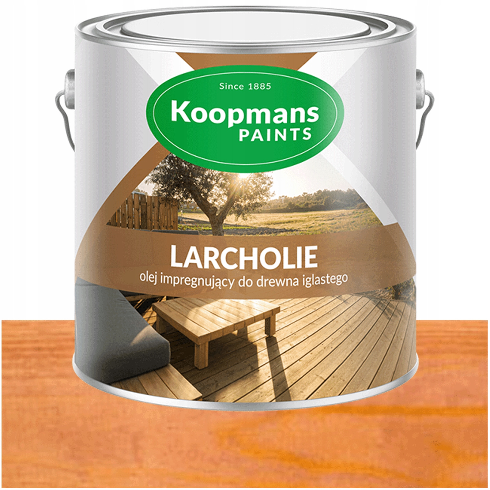 Koopmans Larcholie olej na terasu a jehličnaté dřevo Zlatý Kaštan 2,5L