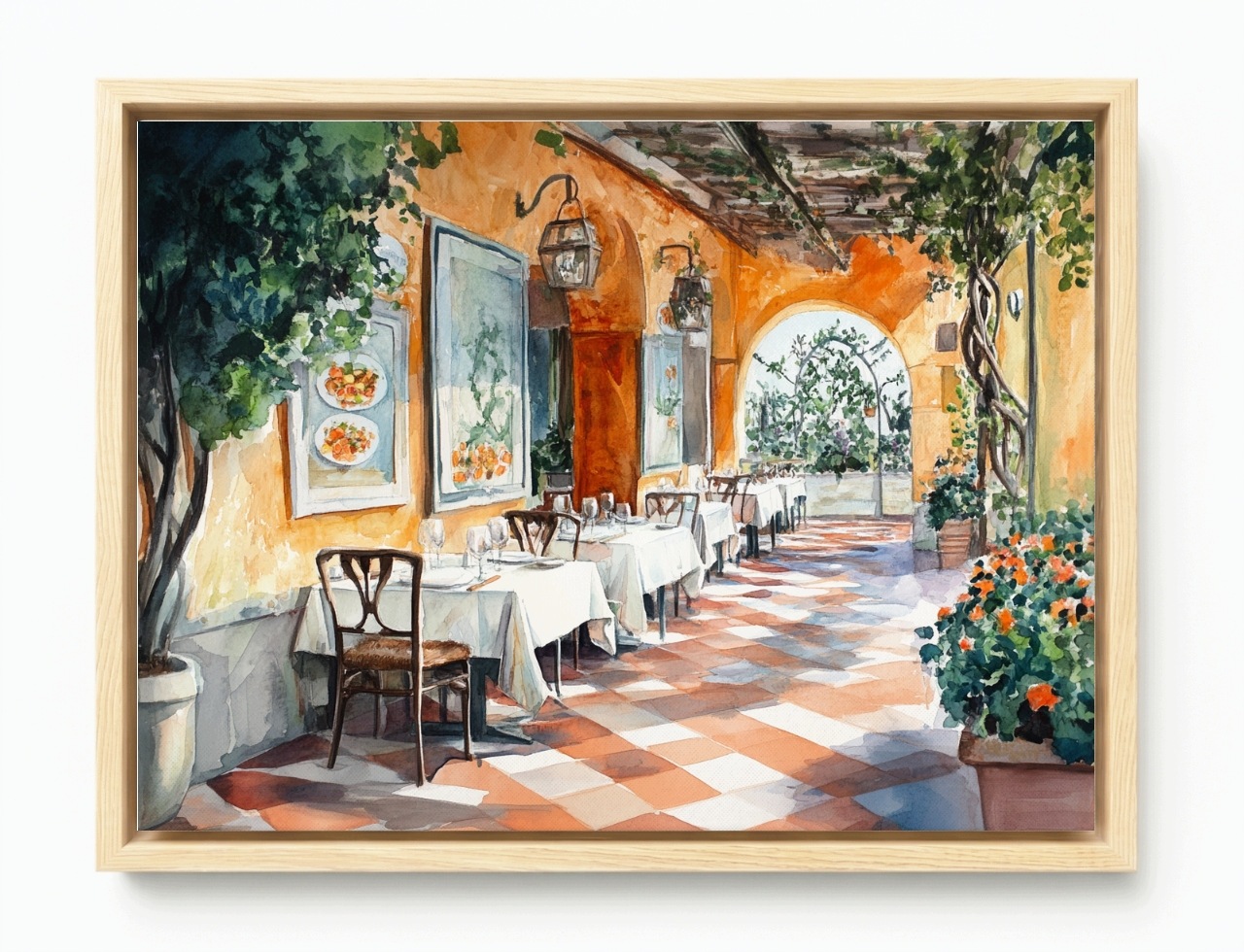 Obraz Rama American Box Reštaurácia Pizzeria Trattoria Jedlo 80x60