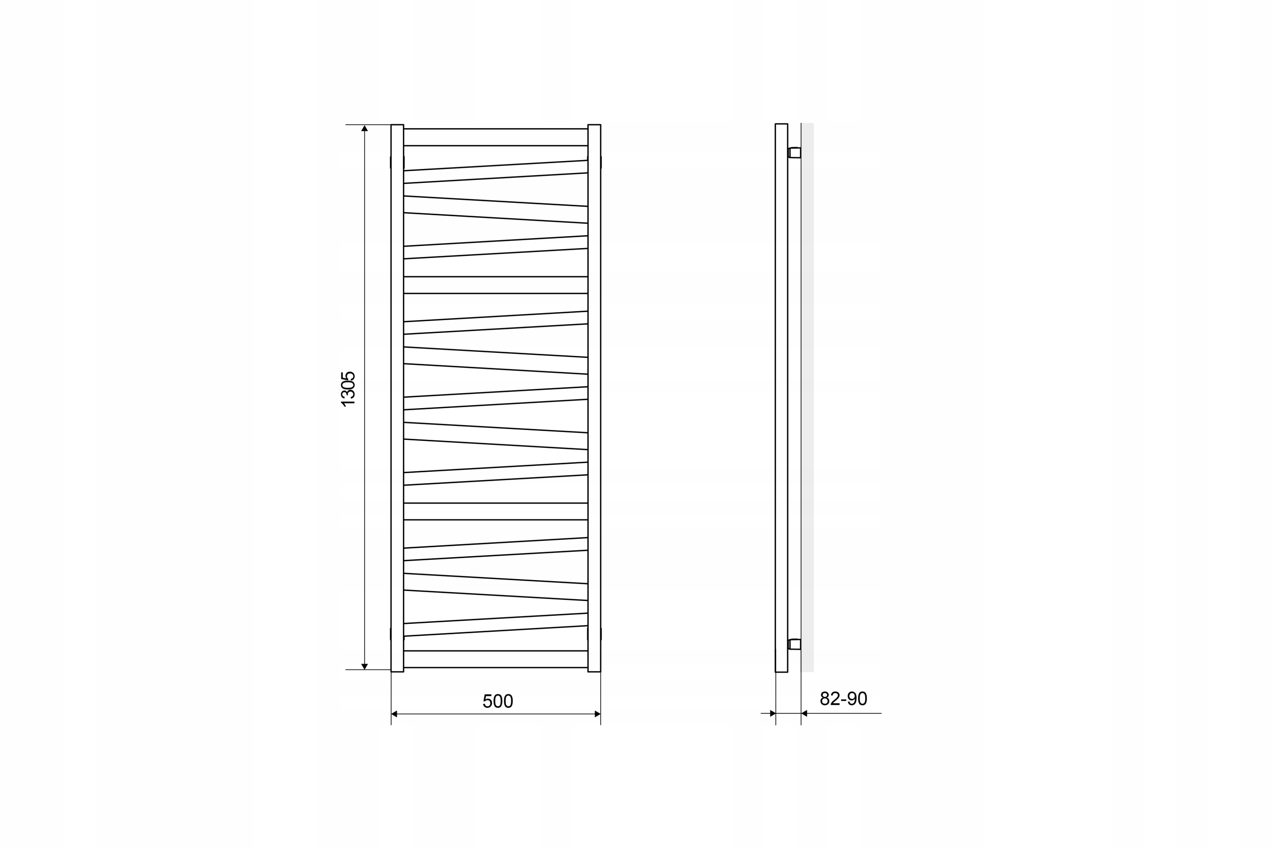 EXCELLENT ITALIC 131x50 grzejnik łazienkowy biały Marka Excellent