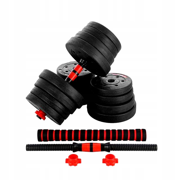 HANTLE REGULOWANE ZESTAW 2x15KG SZTANGA + GRYFY Model SGP30