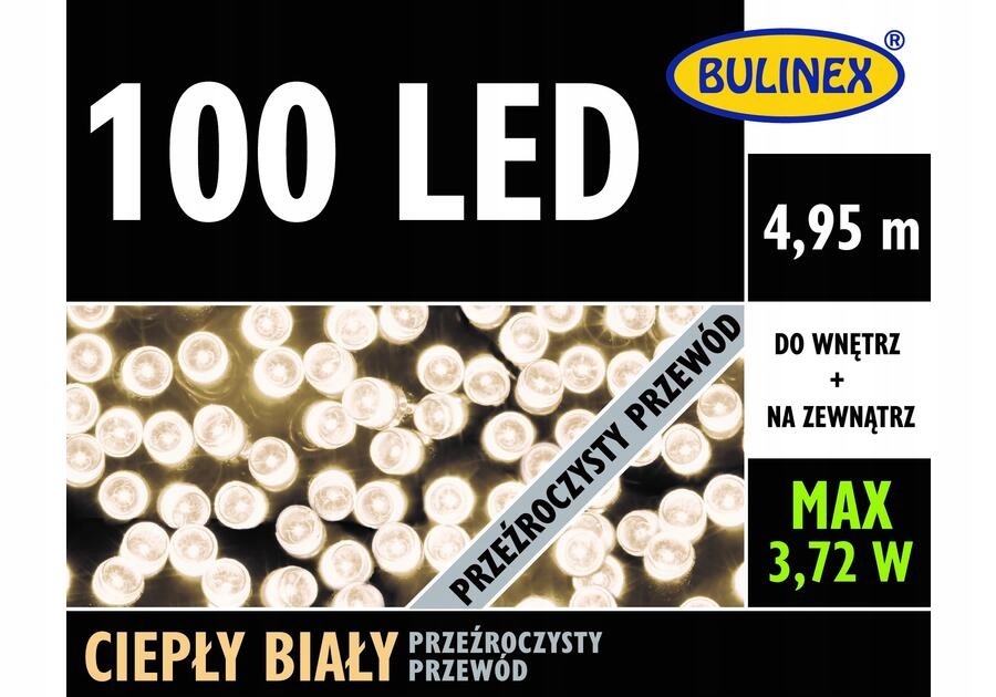 

Lampki Led 100L 4,95M Dekoracji W Lini Zielony Prz