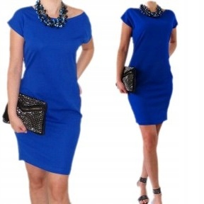 

Sukienka Chabrowa Z Kokardka tu roz 44 (36-56)