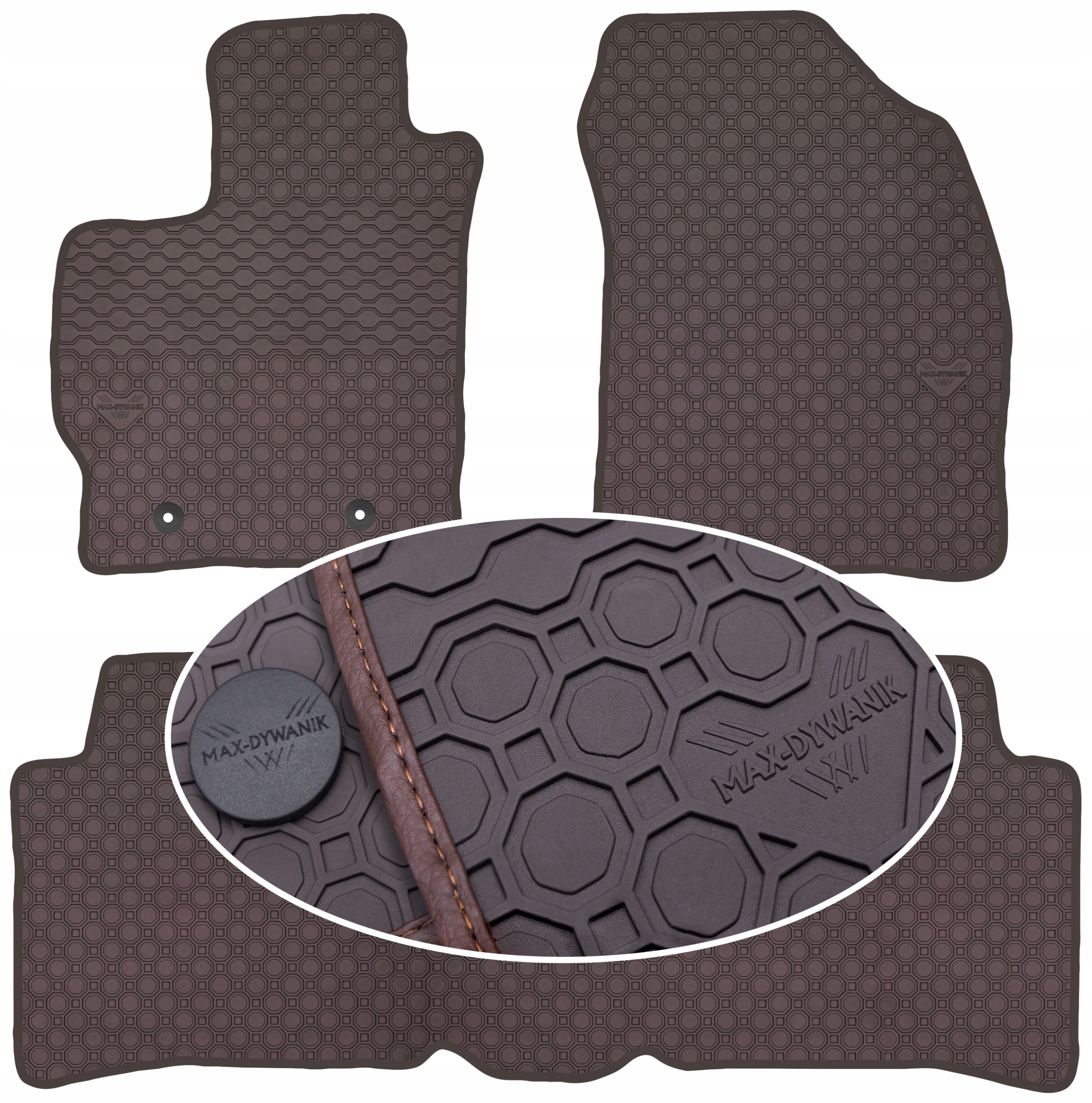 Toyota Prius III 2009-2015 Koberce Hnedé