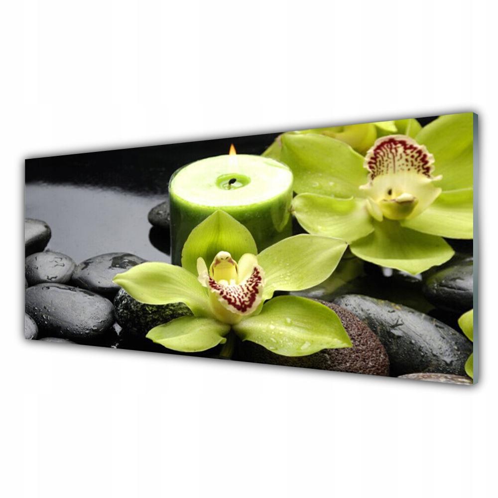 

Fotoobraz wiszący z grafiką 125x50 Orchidea Kwiaty