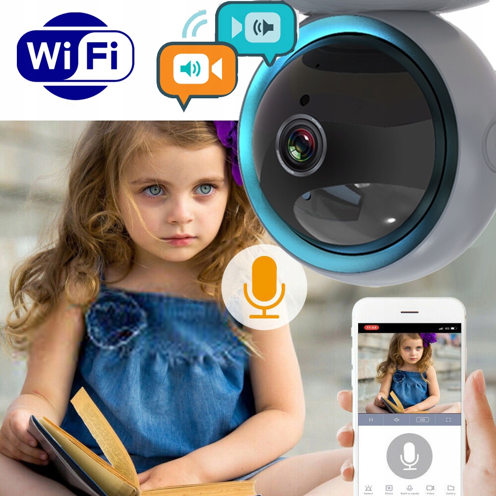 Kamera RTX 5MPx P2P WiFi ŚLEDZENIE PODSŁUCH TUYA Seria SmartCam