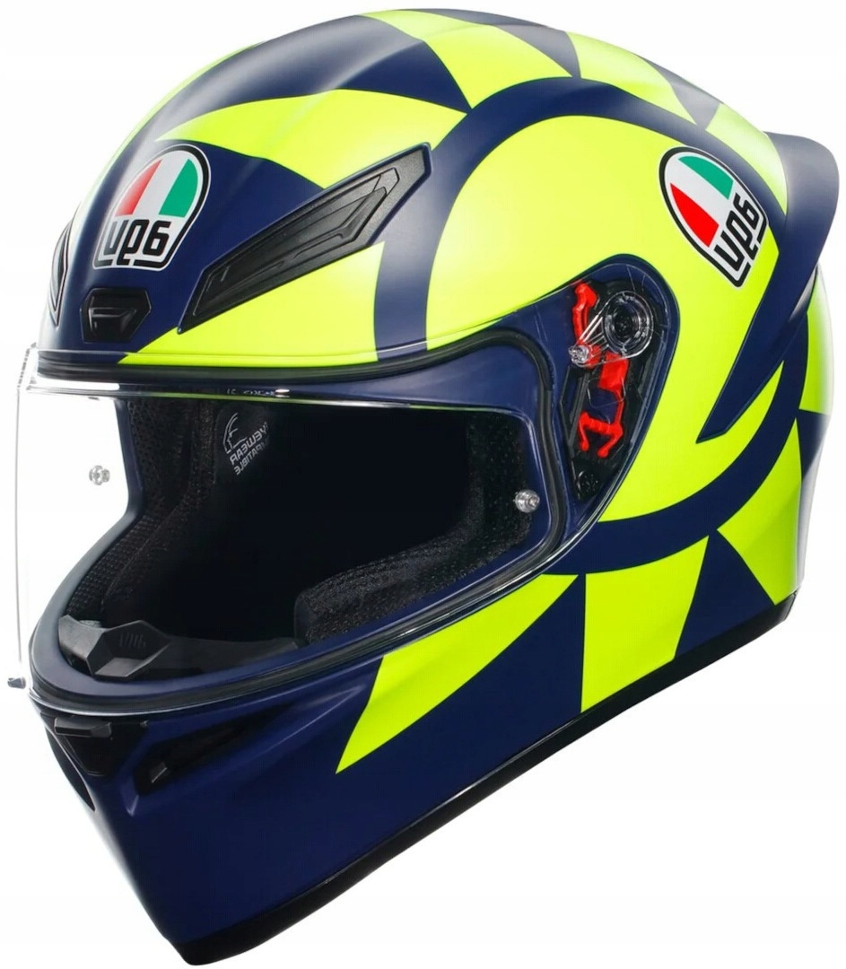 Integrálna motocyklová prilba Agv K1 S Soleluna 2018 modro-žltá XL