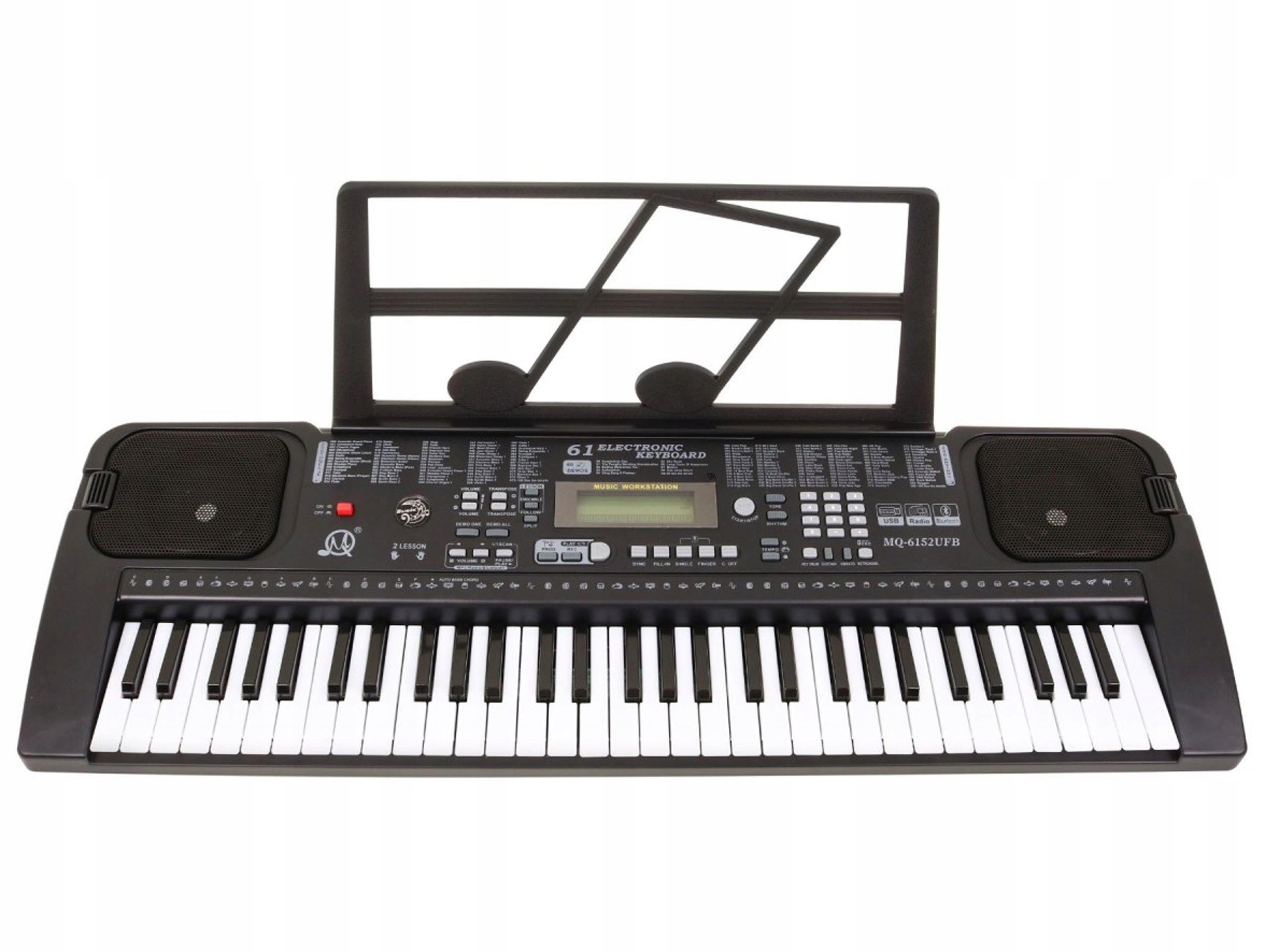 

Organy Pianinko Keyboard Z Mikrofonem MQ-6152UFB