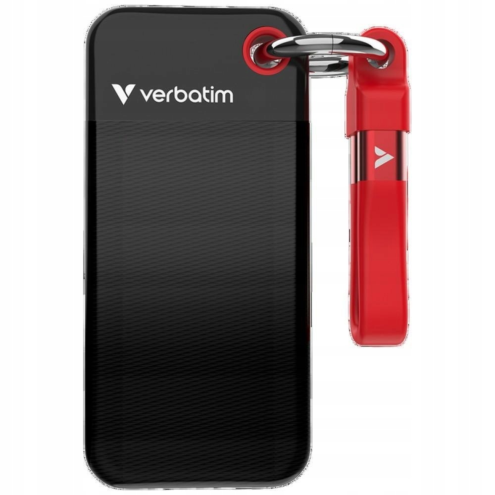 Externí disk Verbatim Pocket Ssd 128GB Usb-c 3.2 gen.2 černo-červený 3