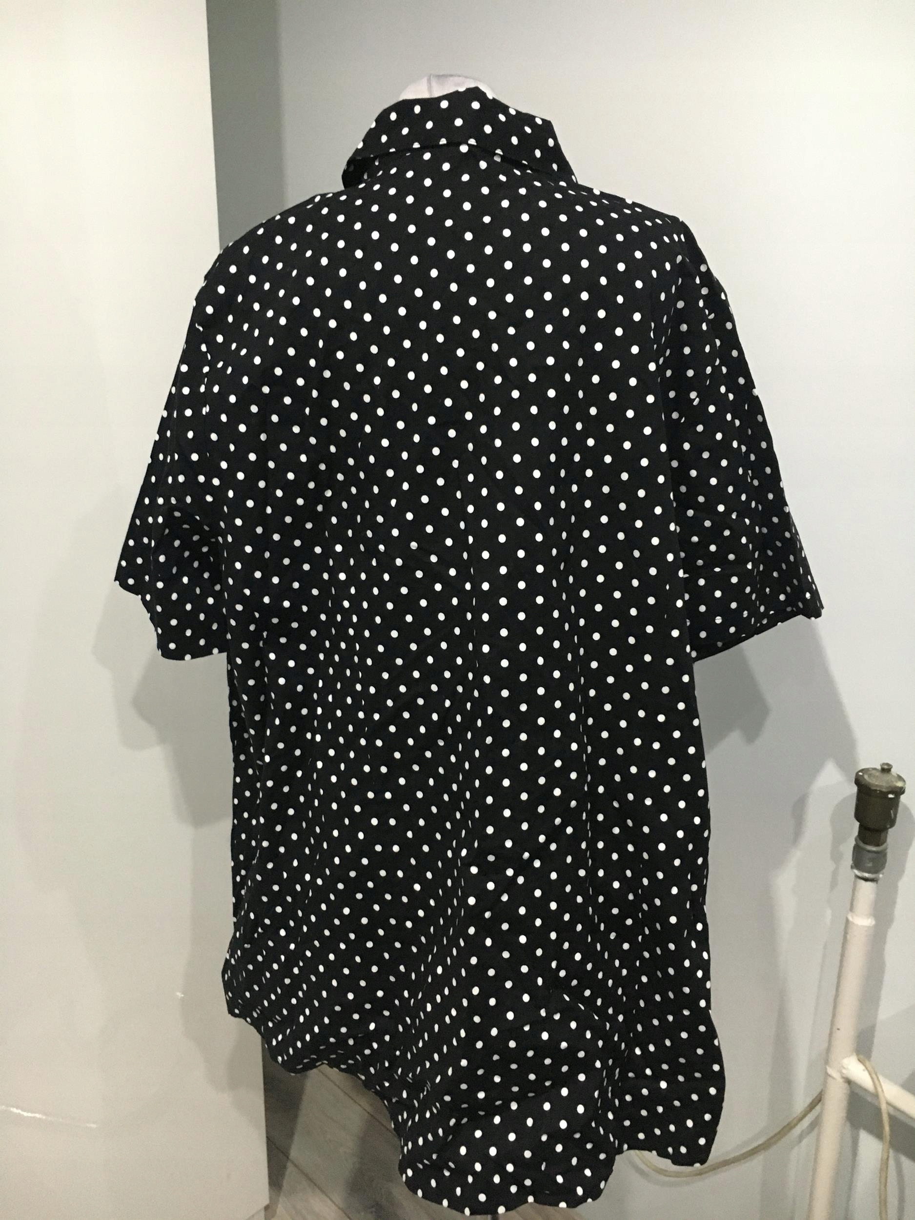 chelsea studio koszula elegancka w kropki 58/60 Kolor czarny