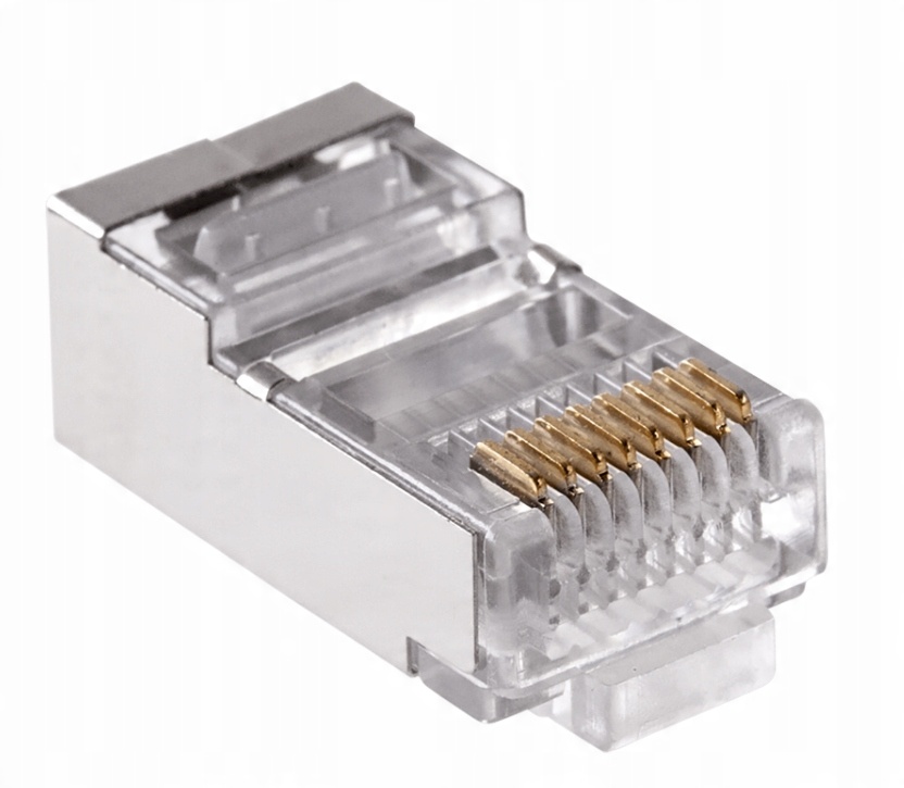 

Wtyk RJ45 8P 8C(drut) przelotowy CAT.5E ekranowany
