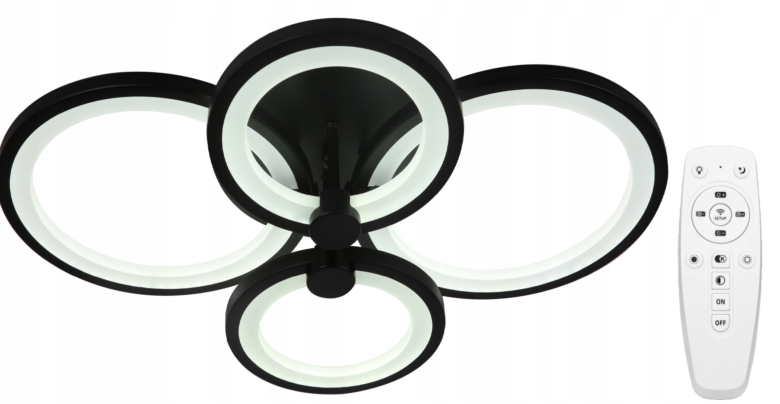 Lampa Led Ring Lampa Sufitowa Plafon Żyrandol Ring Pilot