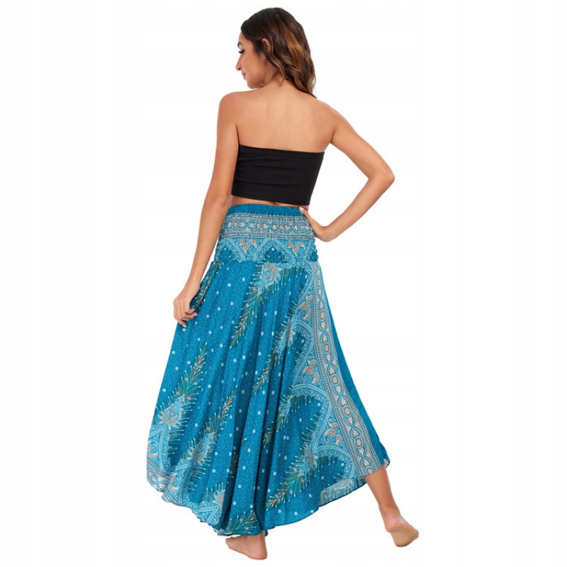 STYLOWA ZWIEWNA DŁUGA SPÓDNICA MAXI DO KOSTEK BOHO DAMSKA Materiał dominujący poliester