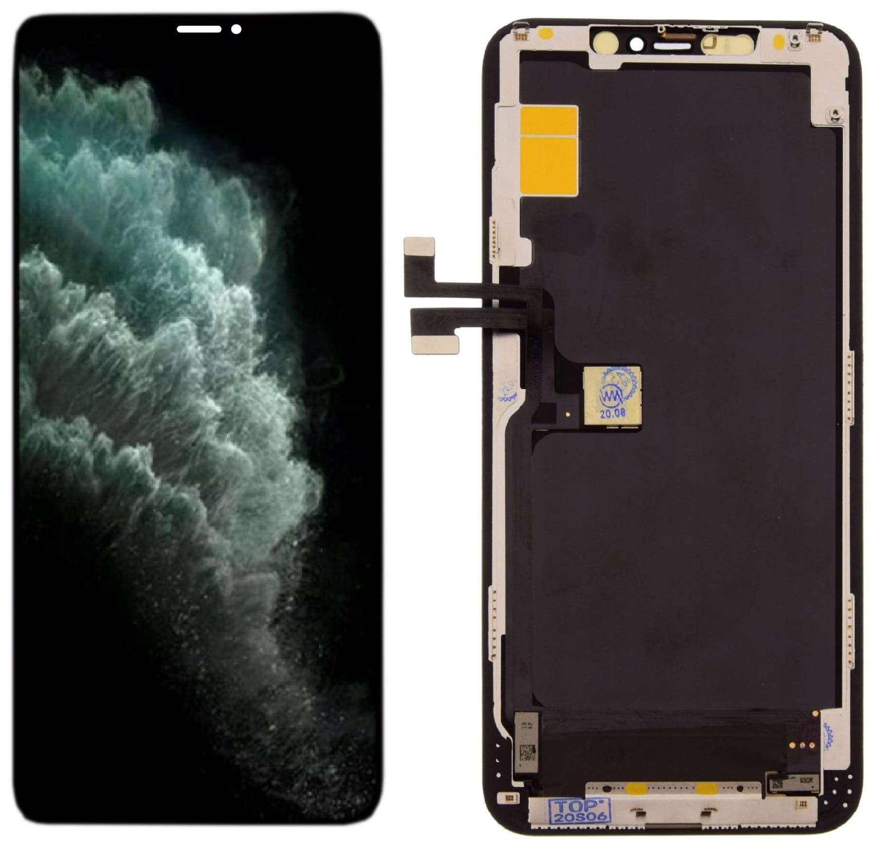 Oled displej pro Apple iPhone 11 Pro Max černý s rámečkem