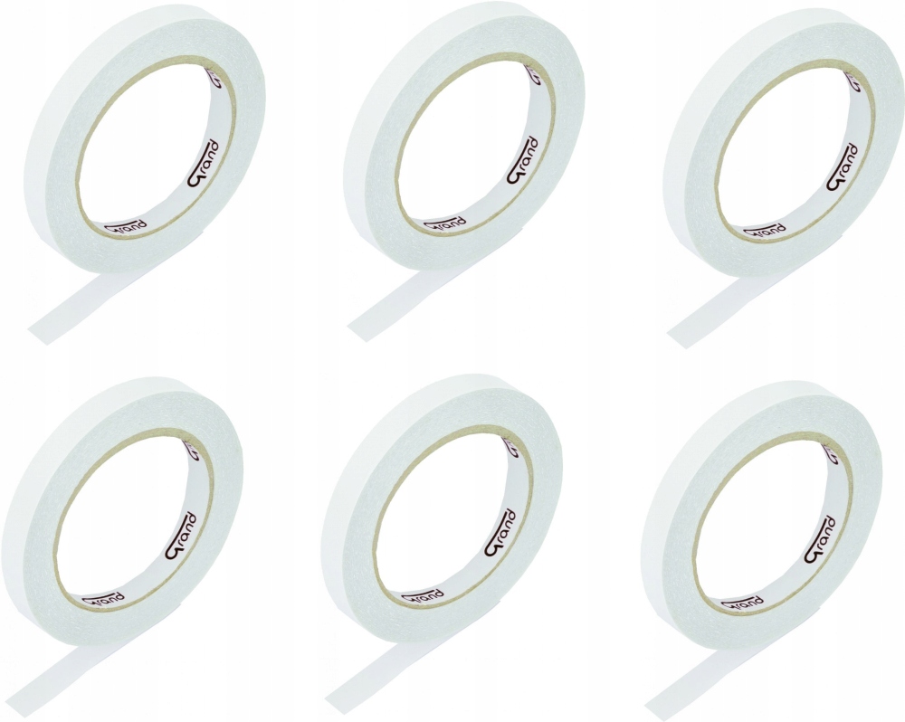 

6szt Taśma Dwustronna 8mm x 25m Mocna Wytrzymała