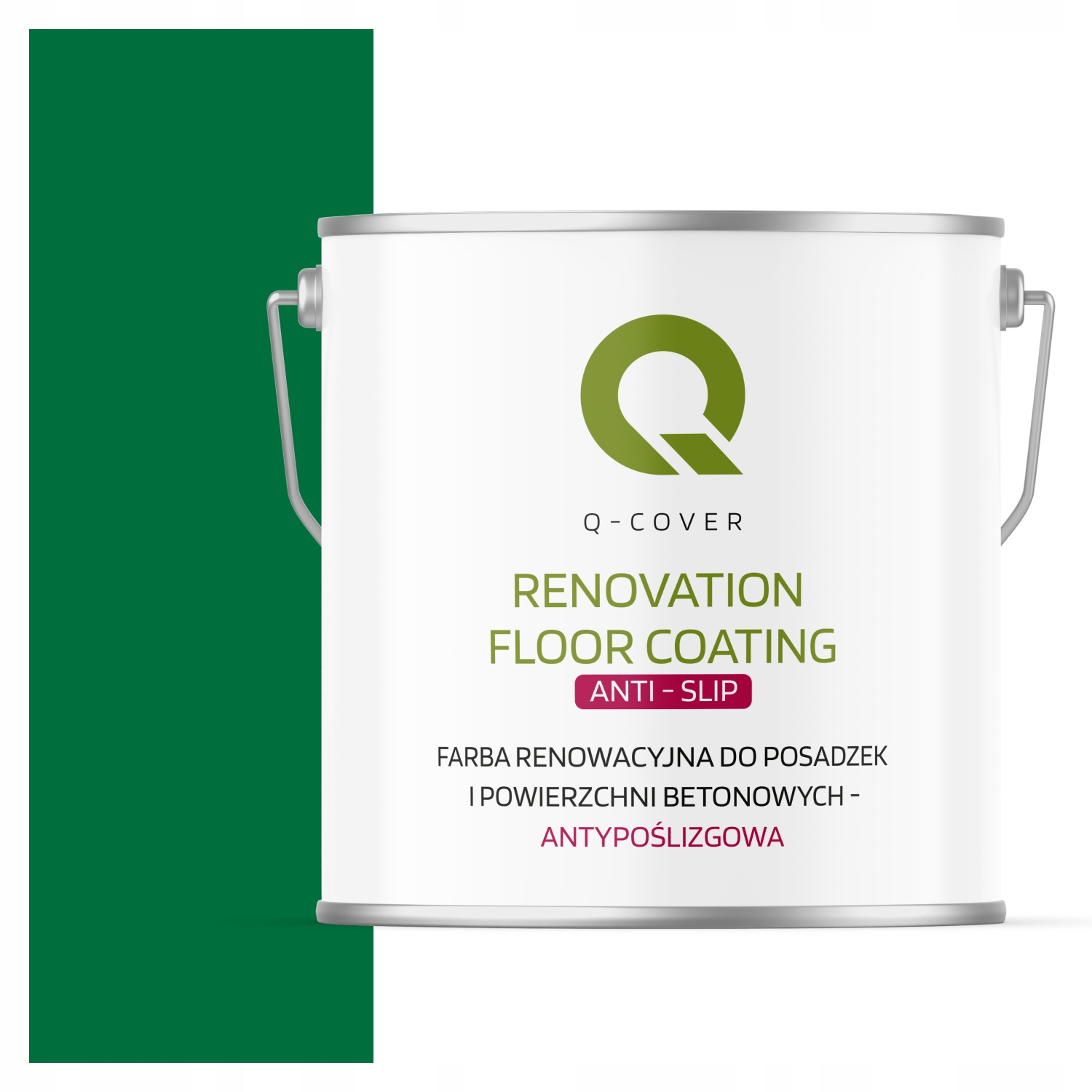 Renovačná Farba Na Podlahy Protišmyková Uv Farba Zelená RAL6029 5 L