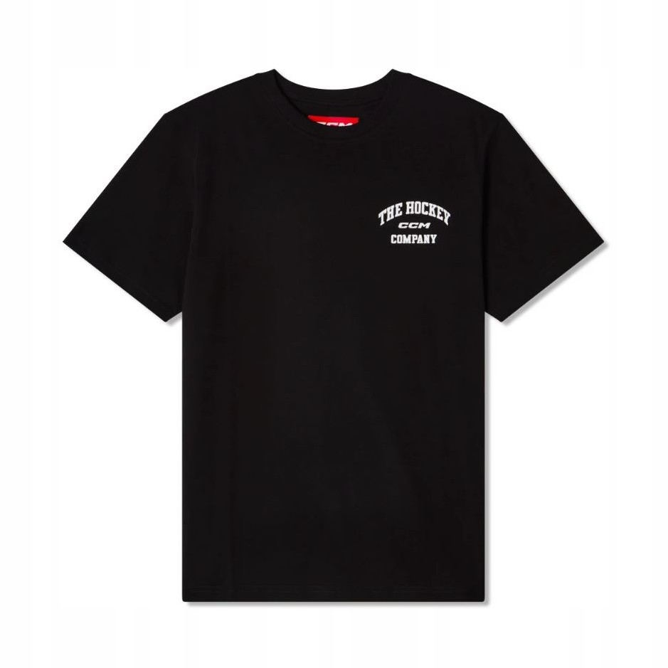 Koszulka CCM CCM Athleisure Tee Sr, czarna, Senior, XXL
