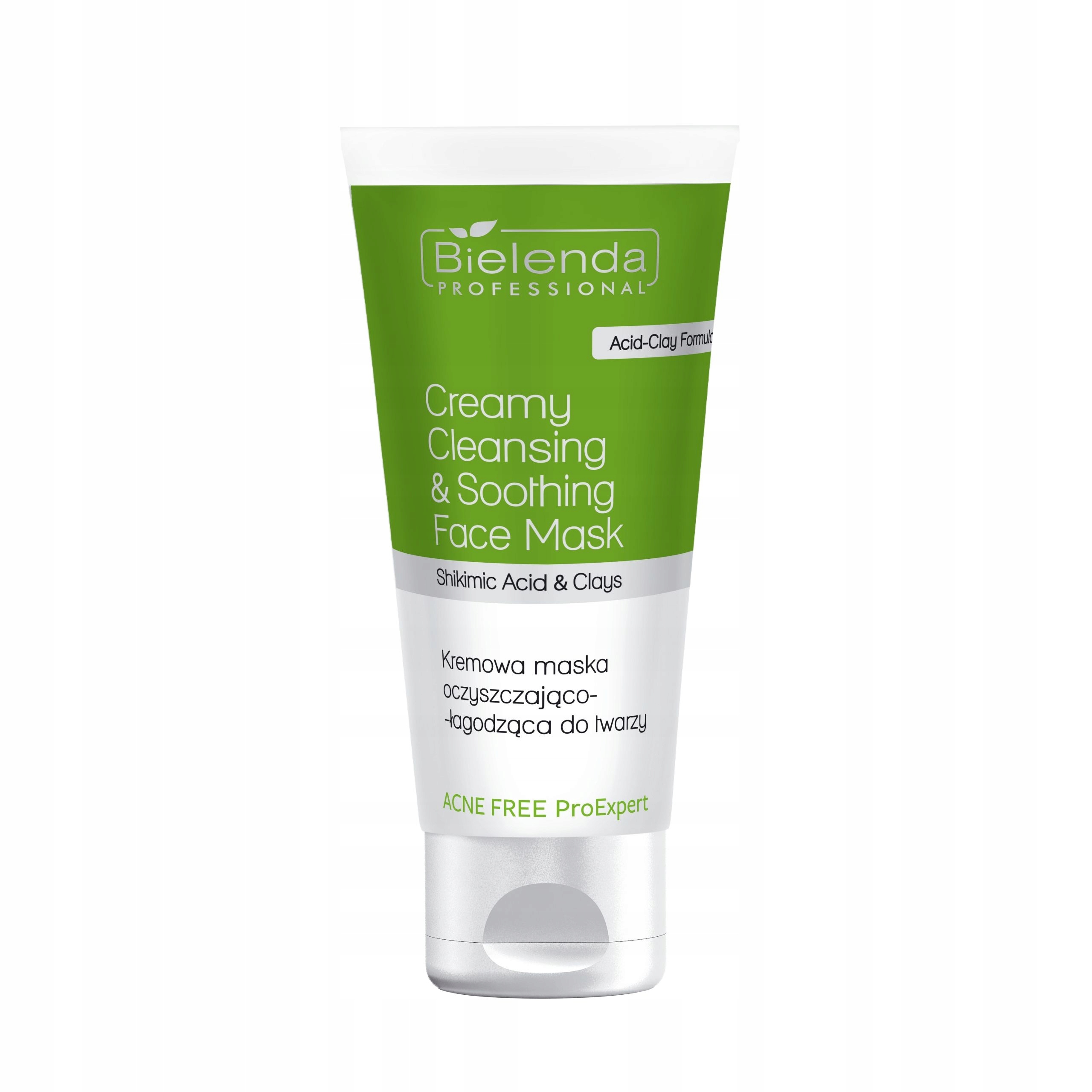 Krémová čisticí maska na obličej Bielenda Acne Free Pro Expert 150 Ml