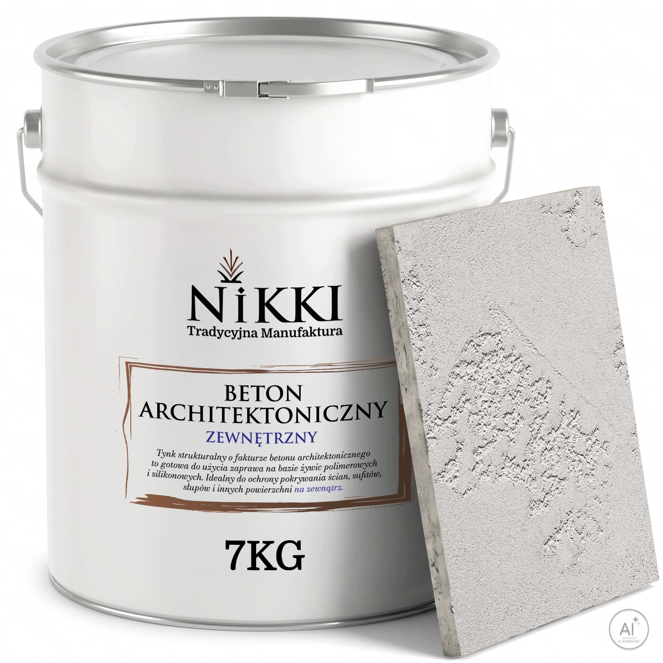 Fasádní omítka s architektonickou strukturou Betonu 5 m2 7 kg šedá světlá