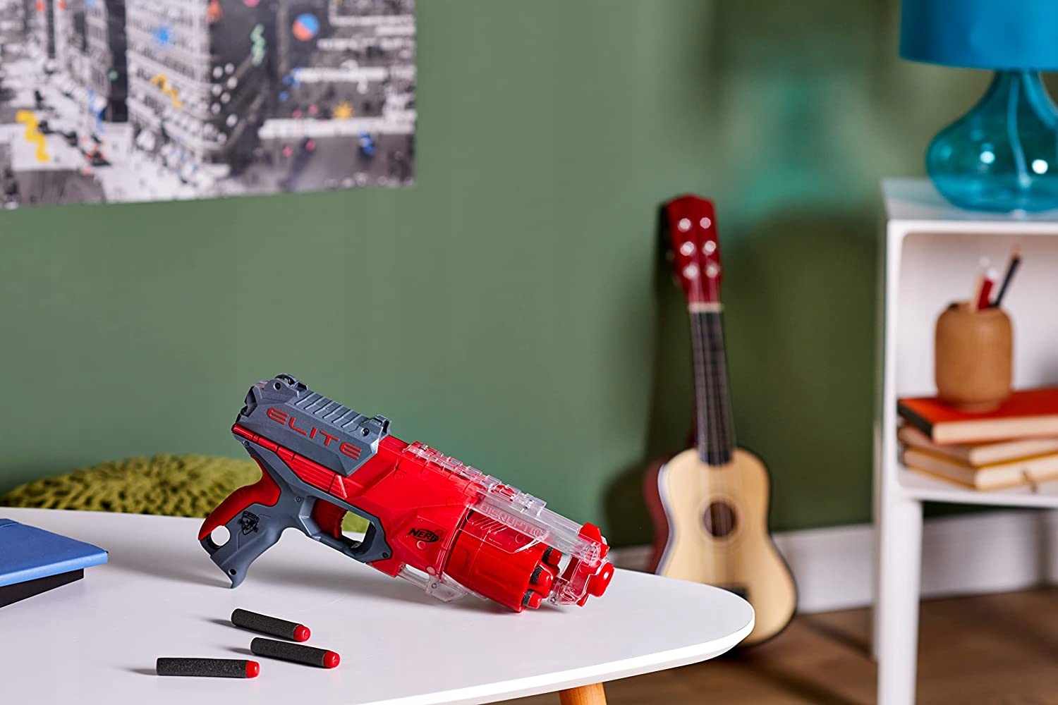 Wyrzutnia NERF ELITE DISRUPTOR TRANSLUCENT RED Materiał plastik