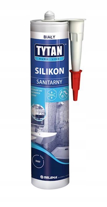 

Tytan Silikon Sanitarny Biały Euro-line